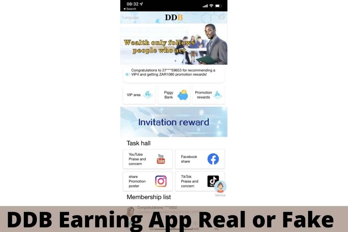 DDB Earning App Real or Fake