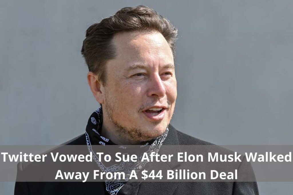 Twitter Vowed To Sue After Elon Musk Walked Away From A $44 Billion Deal
