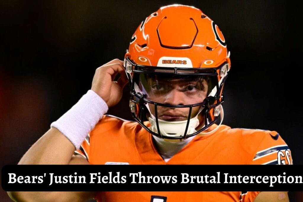 Bears' Justin Fields Throws Brutal Interception