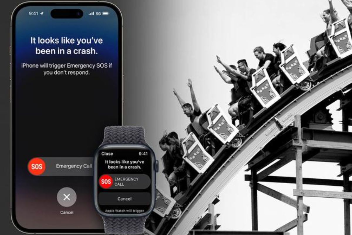  iPhone 14 And Apple Watch Users Ride Roller Coasters