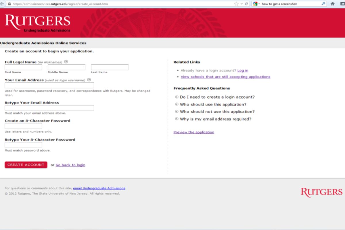 How To Apply For Rutgers Application 