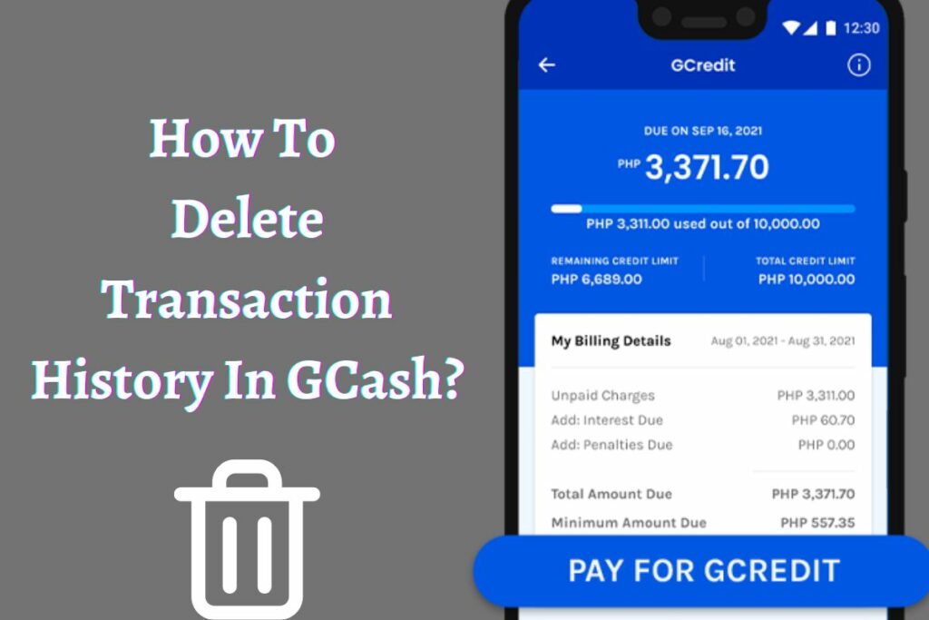 How To Delete Transaction History In GCash
