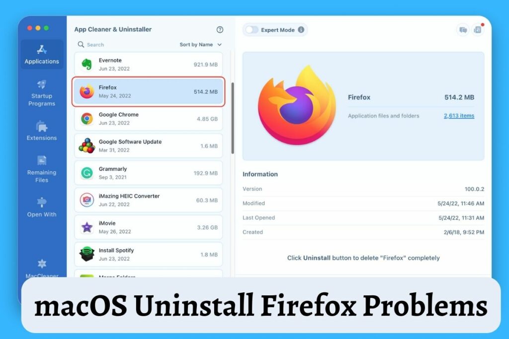 How To Fix macOS Uninstall Firefox Problems
