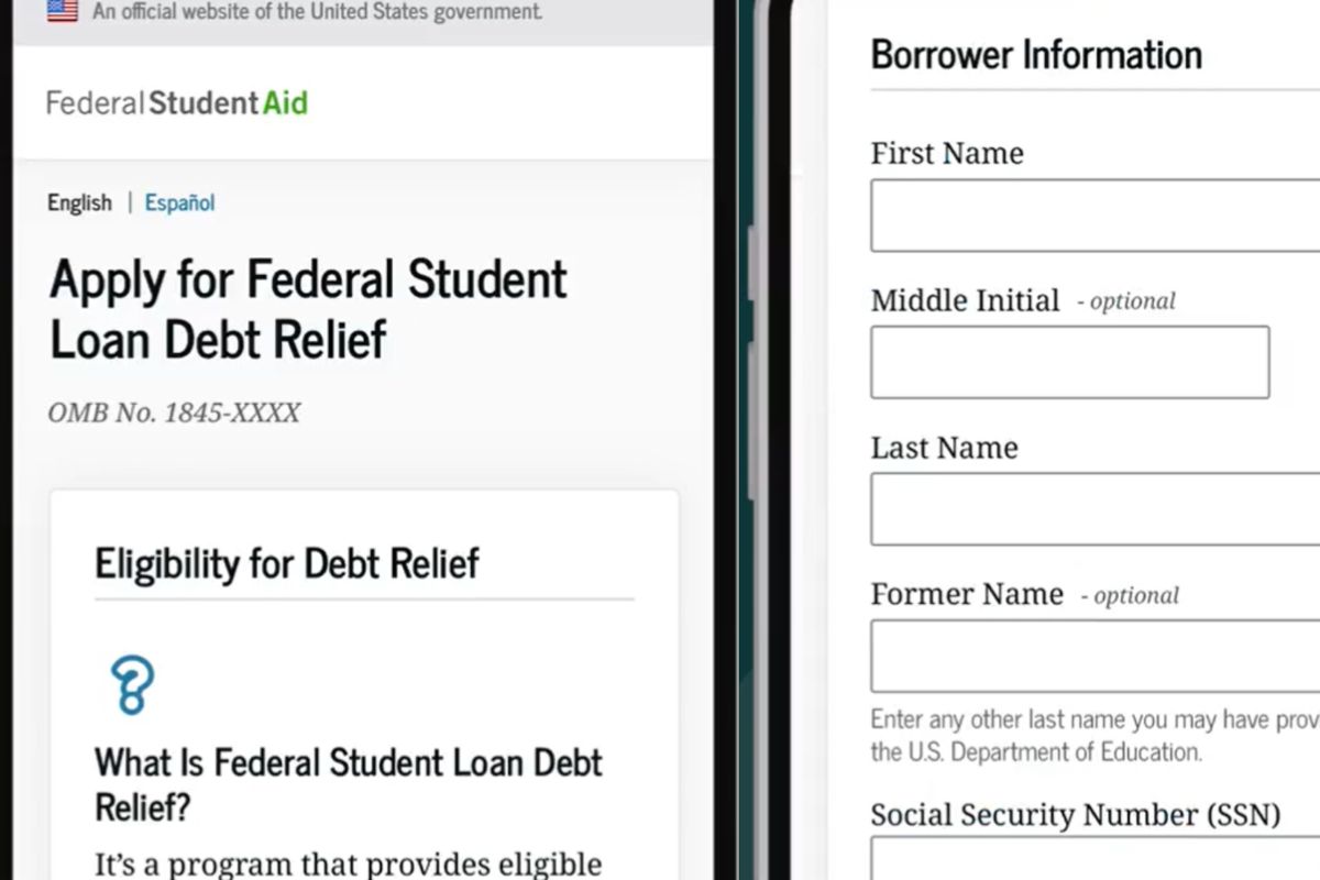 Student Loan Debt Relief Applicatio