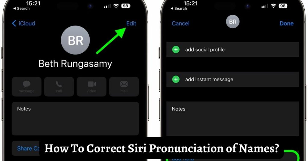 How To Correct Siri Pronunciation of Names