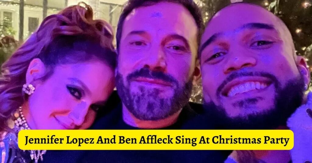 Jennifer Lopez And Ben Affleck Sing At Christmas Party