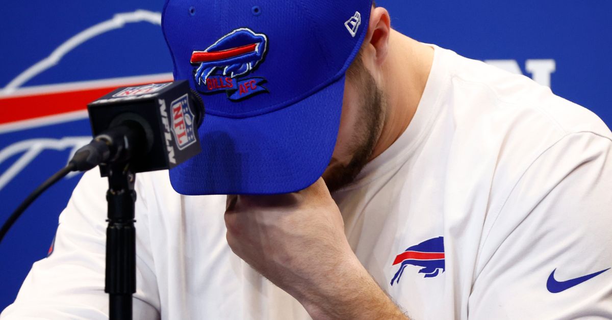 Bills Coach Mcdermott Gets Emotional During News Conference 