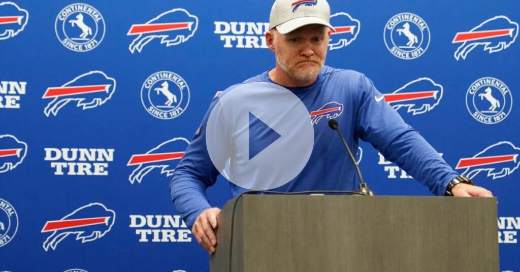Bills Coach Mcdermott Gets Emotional During News Conference