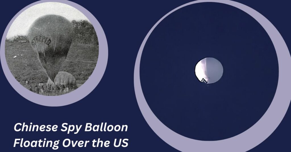 Chinese Spy Balloon Floating Over the US