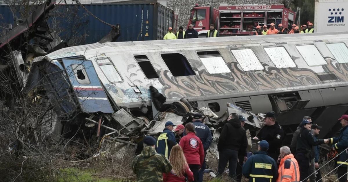 At least 36 people were killed when two trains crashed in Greece