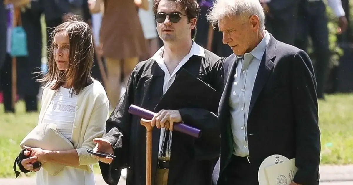 Harrison Ford And Calista Flockhart Proudly Support Son Liam at Graduation Ceremony